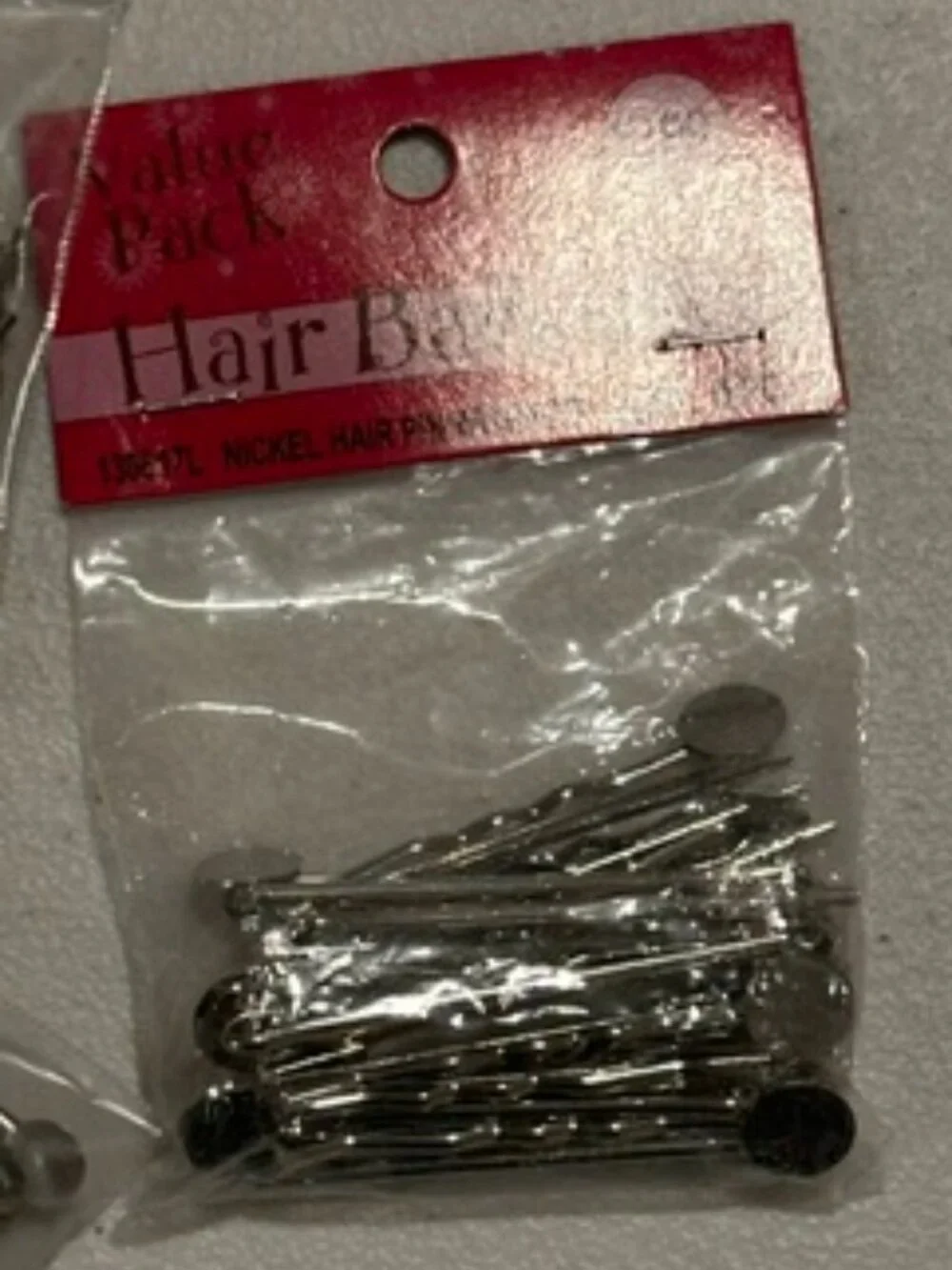 50+ Mixed Metal Hair Pins with Pads
